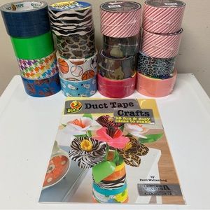 Duck Tape Craft Book + 16 rolls of duck tape